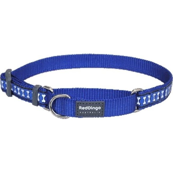 Red Dingo Red Dingo MC-RB-DB-ME Martingale Dog Collar Reflective Dark Blue; Medium MC-RB-DB-ME